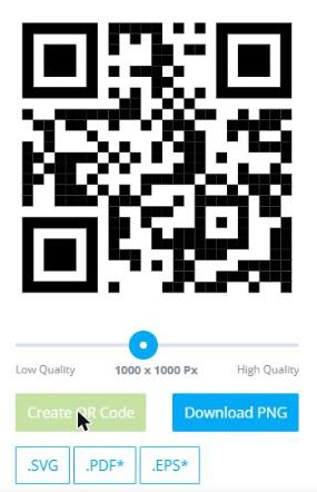 QRCode Monkey로 생성한 QR과 무료 다운로드 옵션